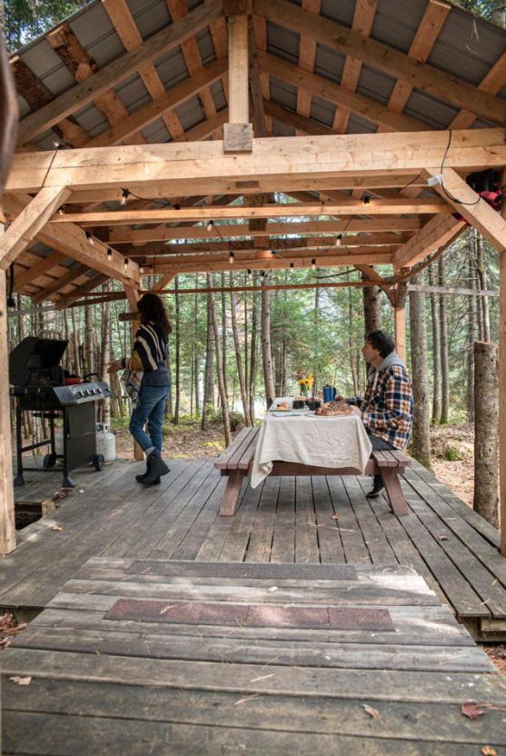 Aux Tipis De La Riviere Sauvage Villa Saint Romain Kültér fotó